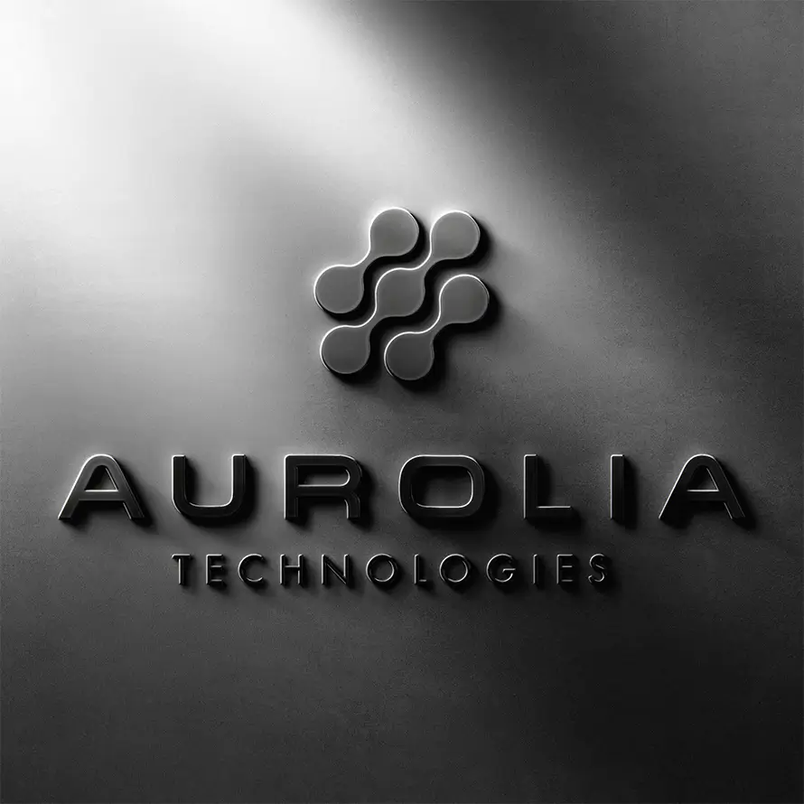 Schwarzes Logo von Aurolia Technologies