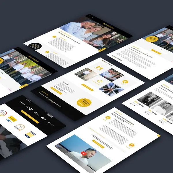 Die neue, individuelle Website von Bro Recruiting aus Berlin, optimiert für alle Geräte.