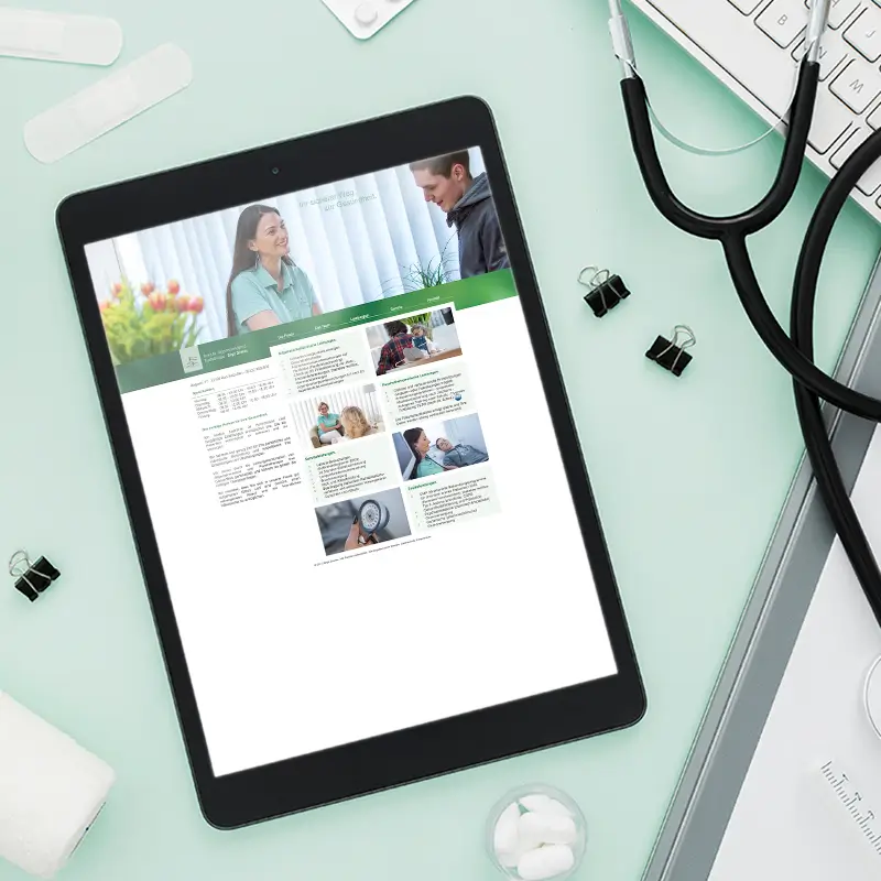 Die neue Website der Arztpraxis Birgit Zimmer mit Informationen zu Allgemeinmedizin und Psychotherapie.