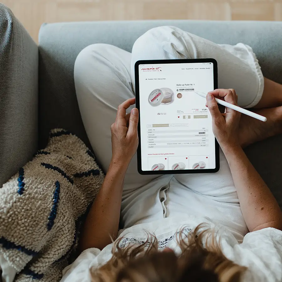 Marie W. Naturkosmetik – Naturbelassene Hautpflegeprodukte auf einem ansprechenden Hintergrund.