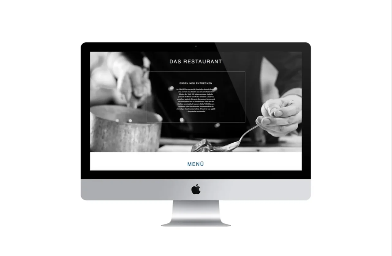 Webseite für restaurant erstellt