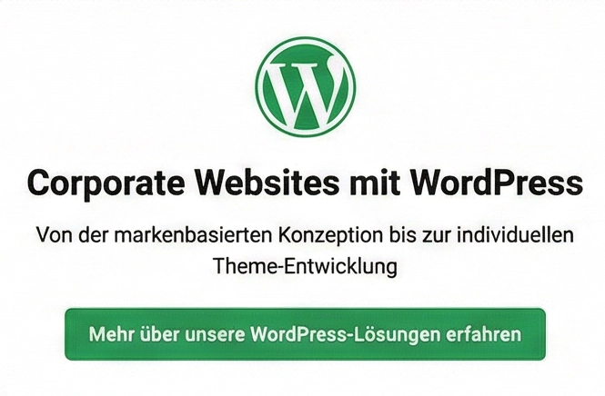 Corporate Websites mit WordPress